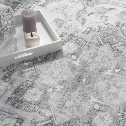 Nappali szonyeg, keleti mintaval szurke 160x220 cm