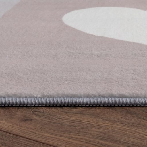 Liza gyerekszoba szőnyeg kislányoknak- csúszásmentes, puha, bézs, 80x150 cm