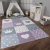 Puha csúszásmentes gyerekszőnyeg lila gyerekszoba szőnyeg lányoknak 160x220 cm