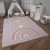 Puha csúszásmentes gyerekszőnyeg szürke-bézs szivárvány kislány szőnyeg 120x160 cm