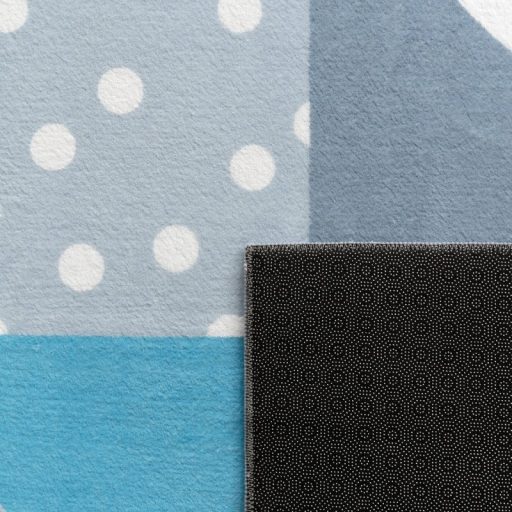 gyerekszoba szonyeg kek raketa mintas gyerekszonyeg 140x200 cm