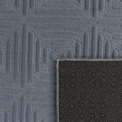 Antracit geometria mintas nappali szonyeg 3D hatasu 80x150 cm