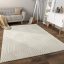 3D skandinav nappali szonyeg, krem modern szonyeg 120x160 cm