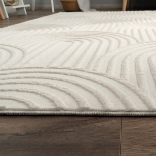 3D skandinav nappali szonyeg, krem modern szonyeg 120x160 cm