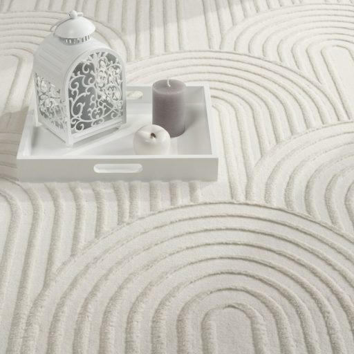 3D skandinav nappali szonyeg, krem modern szonyeg 120x160 cm