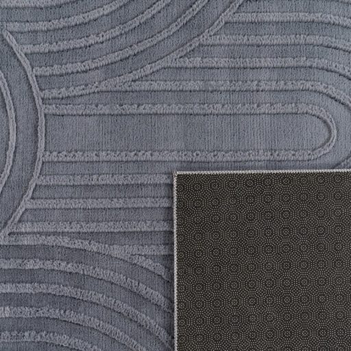 3D skandinav nappali szonyeg, antracit modern szonyeg 80x150 cm