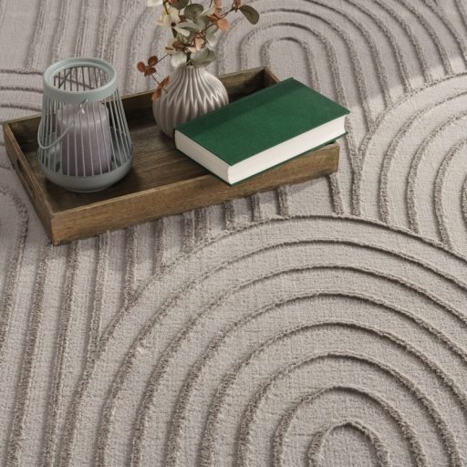 3D skandinav nappali szonyeg, szurke modern szonyeg 80x150 cm