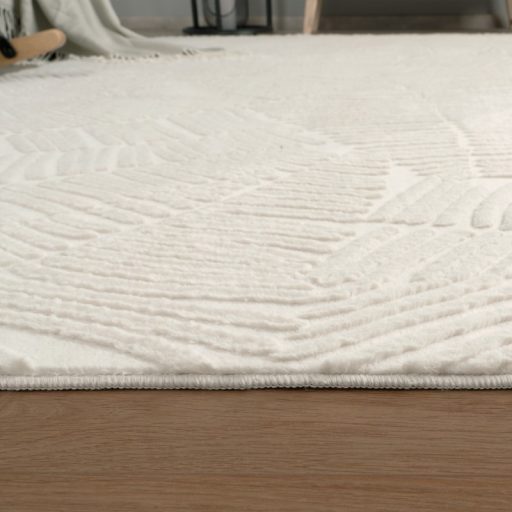 Skandinav 3D nappali szonyeg, krem 80x150 cm