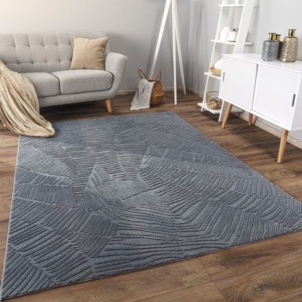 Skandináv szőnyeg nappaliba 3D - antracit modern szőnyeg 240x340 cm