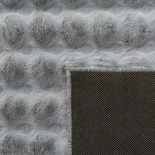 Shaggy szonyeg - 3D hatasu, geometria mintas, szurke, 120x160 cm