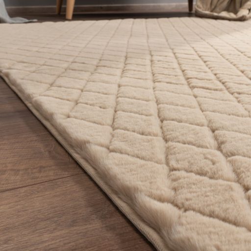 skandinav modern szonyeg puha tapintasu bezs 80x150 cm