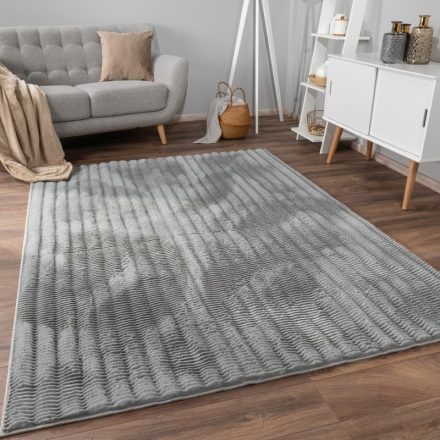 Skandináv stílusú modern szőnyeg nappaliba puha - szürke szőnyeg 80x150 cm