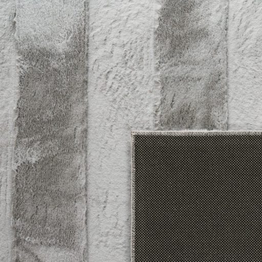 Szonyeg nappaliba - egyszinu, skandinav, 3D, szurke szonyeg, 80x150 cm, Ary