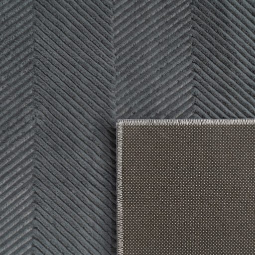 Modern szonyeg nappaliba - skandinav, csuszasmentes, antracit, 60x100 cm