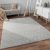 Skandináv stílusú modern szőnyeg nappaliba geometria mintás - szürke 200x280 cm