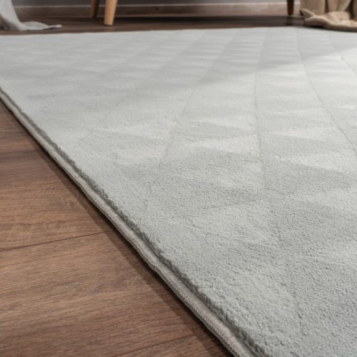 Modern szonyeg nappaliba - skandinav, geometria mintas, csuszasmentes, szurke, 60x100 cm