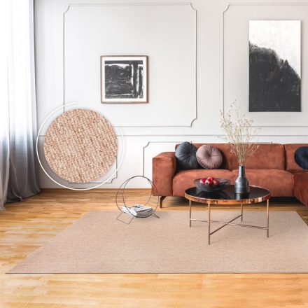 Skandináv szőnyeg nappaliba egyszínű - bézs szőnyeg 160x220 cm