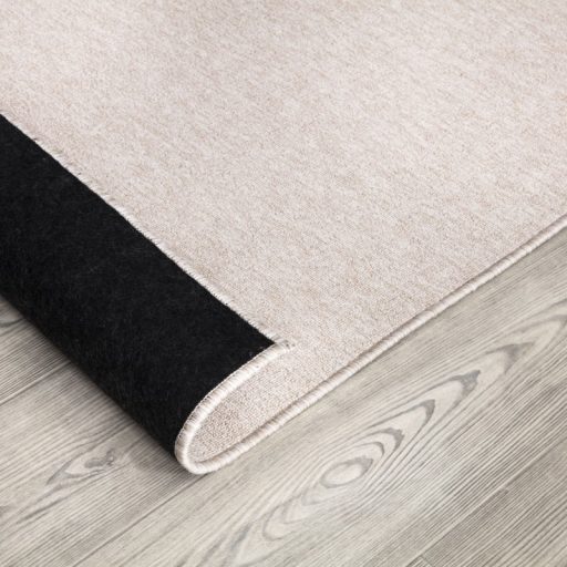 Szonyeg nappaliba - skandinav, egyszinu, rovid szalu, krem 80x150 cm, Borisz