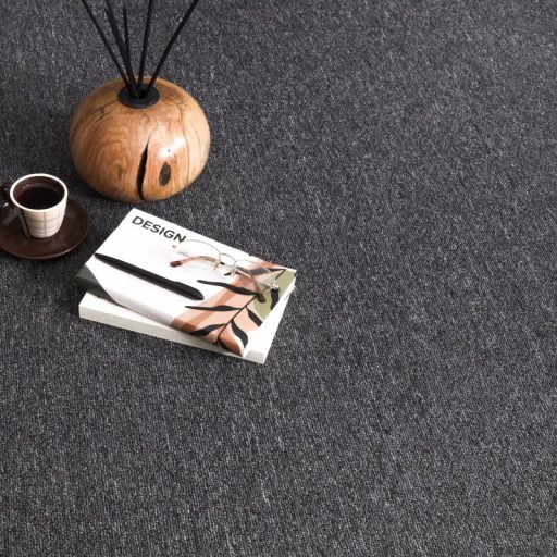 Nagymeretu nappali szonyeg - skandinav, rovid szalu, antracit 200x280 cm, Borisz