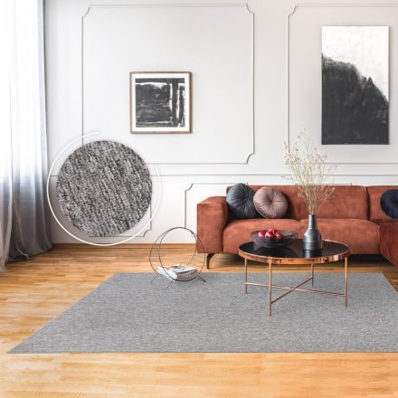 Skandináv szőnyeg nappaliba egyszínű - szürke szőnyeg 160x220 cm