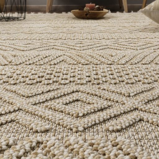 Nagymeretu nappali szonyeg - skandinav, 3D, rojtos, krem-bezs, 240x340 cm Milo