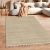 Skandináv szőnyeg nappaliba 3D egyszínű rojtos - bézs szőnyeg 160x220 cm