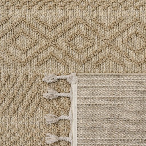 Nagymeretu nappali szonyeg - skandinav, 3D, rojtos, bezs, 200x280 cm Milo