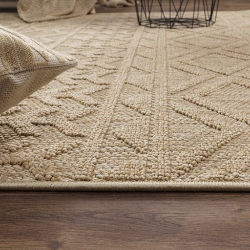 Nagymeretu nappali szonyeg - skandinav, ethno, rojtos, bezs, 200x280 cm Milo