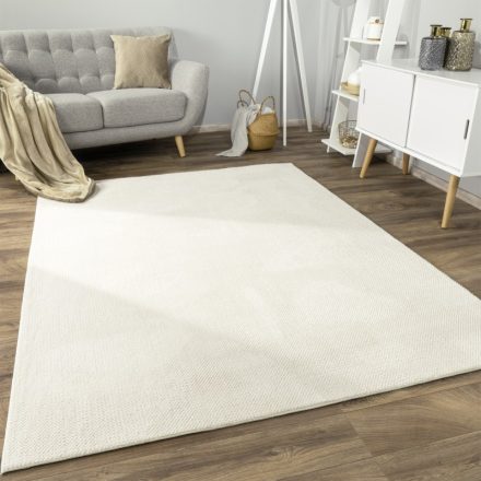 Skandináv szőnyeg modern szőnyeg nappaliba egyszínű krém 80x150 cm