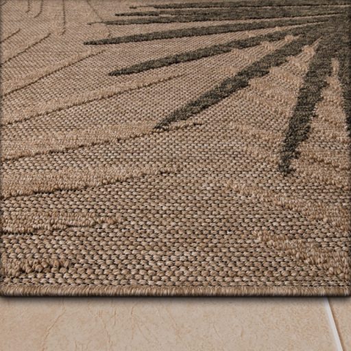 modern absztrakt bezs nagymeretu-antracit kulteri szonyeg 200x280 cm