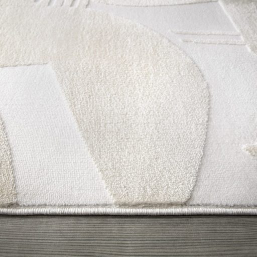 Nagymeretu nappali szonyeg - kremszinu, 3D hatasu, skandinav stilusu 240x340 cm, Leon