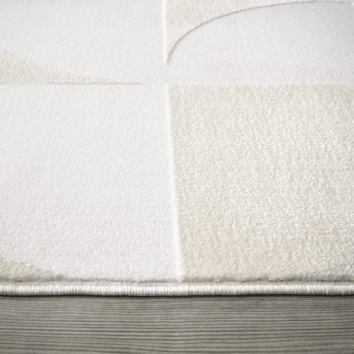 Szonyeg nappaliba - skandinav, absztrakt, 3D, krem 120x170 cm, Leon