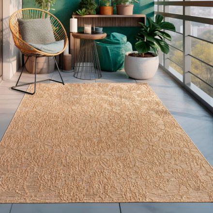 Kültéri mosható szőnyeg 3D keleti mintával konyhai szőnyeg - bézs 240x340 cm