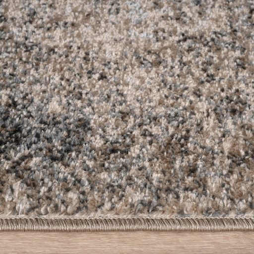 Modern szonyeg nappaliba - fetett hatasu, bezs-barna, 80x150 cm