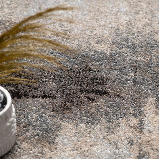 Nagymeretu modern szonyeg nappaliba- fetett hatasu, bezs-barna, 200x280 cm