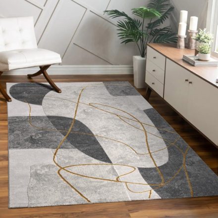 Skandináv szőnyeg geometria modern szőnyeg nappaliba - szürke 80x300 cm