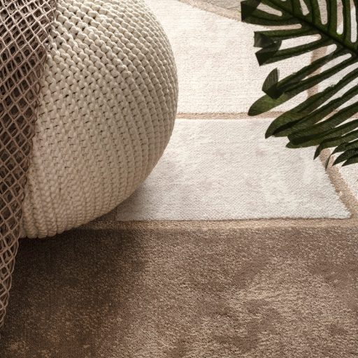 Modern szonyeg nappaliba - bezs, skandinav, absztrakt mintaval, pasztell, 160x230 cm