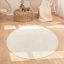moshato puha 3D modern szonyeg geometria krem 120 cm kerek