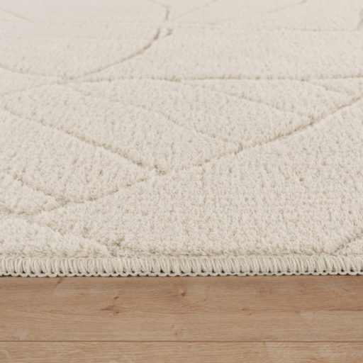 moshato 3D nagymeretu modern szonyeg absztrakt mintaval krem 240x340 cm