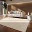Modern nappali szonyeg - 3D, skandinav, rombusz mintas, krem, 80x150 cm, Holli