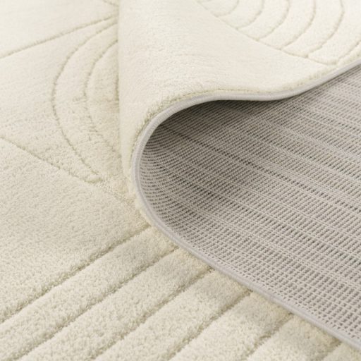 Modern szonyeg nappaliba - 3D, absztrakt, geometria mintas,  krem, 120x170 cm, Gina