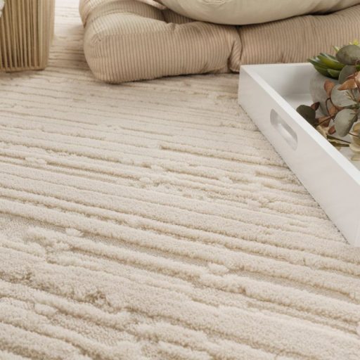 Nappali szonyeg, modern geometria mintaval krem 120x170 cm