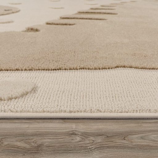 Gyerek szonyeg, 3D hatasu bezs dino 120x160 cm