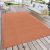 Kültéri szőnyeg lapos szövésű egyszínű lazac 300x400 cm