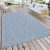 Kültéri szőnyeg lapos szövésű egyszínű kék szőnyeg 300x400 cm