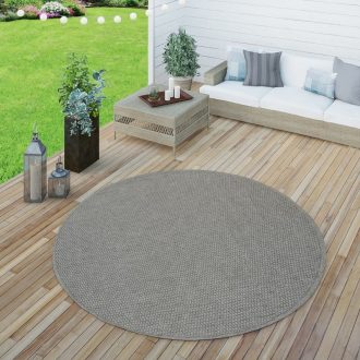 szurke kulteri szonyeg erkelyre, kertbe 200 cm kerek