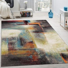   Modern 3D hatású geometria mintás designer szőnyeg - színes szőnyeg 240x340 cm