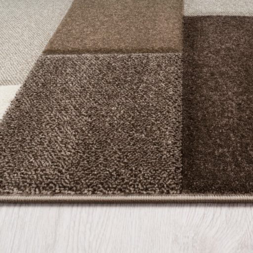 nagymeretu modern szonyeg negyzet mintaval bezs 240x330 cm