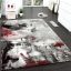 festett hatasu modern szonyeg szurke-piros 160x230 cm