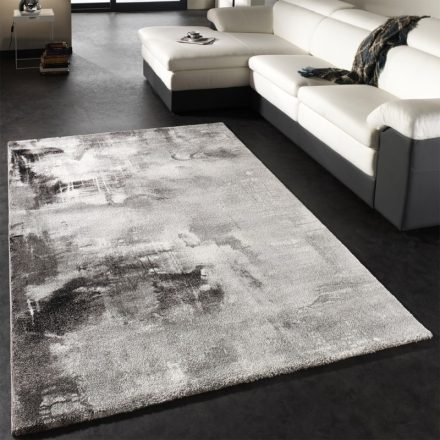 Modern festett hatású designer szőnyeg - szürke 80x150 cm